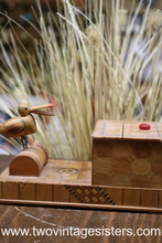 Load image into Gallery viewer, Mechanical Wooden Bird Cigarette Dispenser Occupied Japan
