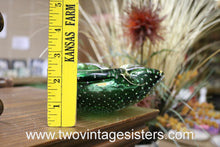 Load image into Gallery viewer, Murano Green Vintage Bubble Glass Ashtray

