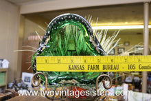Load image into Gallery viewer, Murano Green Vintage Bubble Glass Ashtray
