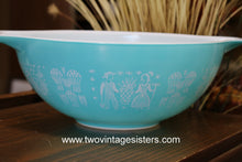 Load image into Gallery viewer, Pyrex Mixing Bowl Cinderella Butterprint Turquoise
