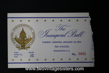 Load image into Gallery viewer, 2 Eisenhower/Nixon Inaugural Ball Tickets January 20 1953
