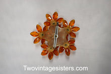 Load image into Gallery viewer, Vintage 60&#39;s Orange Flower Pin Brooch - Vintage Sisters Collection
