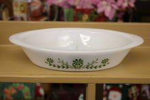 Load image into Gallery viewer, Vintage Glasbake J2352 Milk Glass Oval Divided Serving Baking Dish

