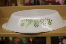Load image into Gallery viewer, Vintage Glasbake J2352 Milk Glass Oval Divided Serving Baking Dish
