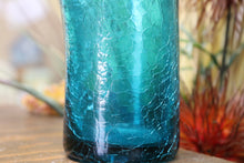 Load image into Gallery viewer, Vintage Turquoise Aqua Turquoise Blue 8 Inch Vase Flared Ruffled Brim
