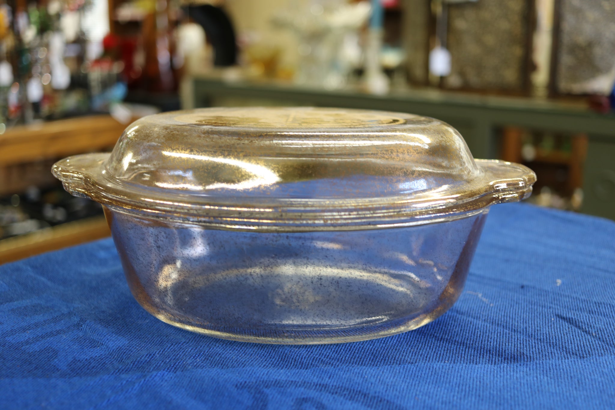 Anchor Hocking Clear Glass Casserole Dish with Lid, 2qt